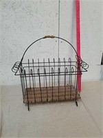 Decorative metal basket