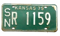 1975 Kansas License Plate