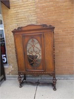Nice wood antique cabinet.