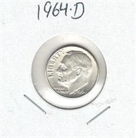 1964-D U.S. Silver Roosevelt Dime