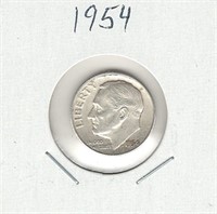 1954 U.S. Silver Roosevelt Dime