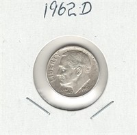 1962-D U.S. Silver Roosevelt Dime