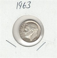 1963 U.S. Silver Roosevelt Dime