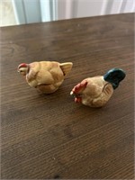 Vintage Chicken/Rooster S&P Shakers