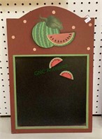 Watermelon themed chalkboard with magnets