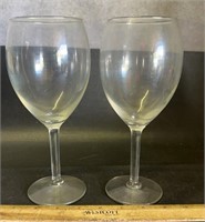 (2)STEMWARE GLASSES