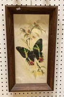 Vintage butterfly print framed in a beautiful