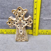 Ceramic Cross Shelf Decoration