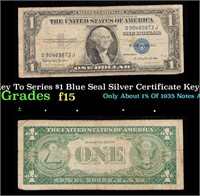 1935H Key To Series $1 Blue Seal Silver Certificat