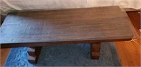 Handmade cribbage board bench