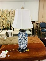 Cobalt Blue Porcelain Jar Lamp