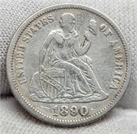 1990 Liberty Seated Dime Nice