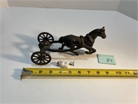 Vtg Cast Iron Race Horse