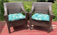 Weatherproof wicker patio chairs