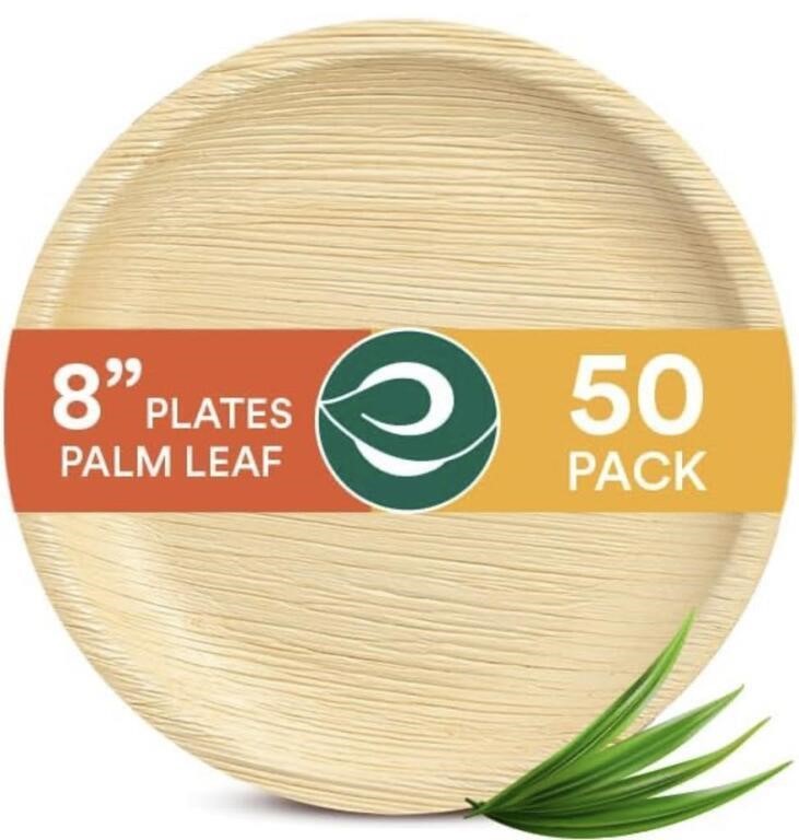 ECO SOUL 8IN PALM LEAF PLATE