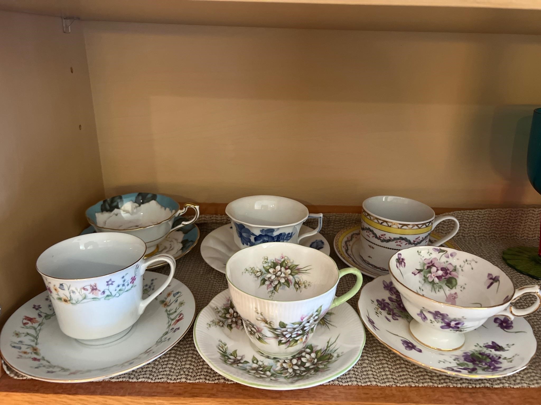 Assorted Teacup and saucer sets