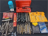 Large Misc Drill Bit Lot Hex Key & More