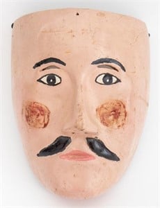 Mexican Hand Painted Wood Mask