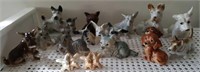 Dog figurines, mostly schnauzers 16 in this lot