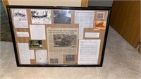 24x36 framed history of local Council Rock Indian