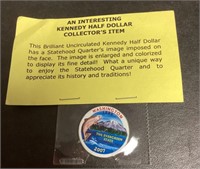 2007 Kennedy half dollar collector coin