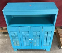 Vintage Cabinet with Louver Front Doors