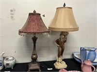 Pair Of Ornate Table Lamps