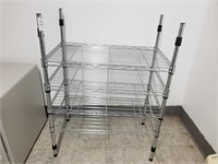 4 shelf metal rack
