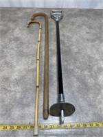 Wood canes and walking stick with seat