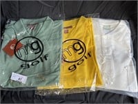 3 NEW Golf shirts XL