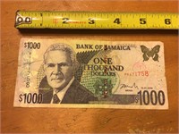 2008 Bank of Jamaica $1000 Bill