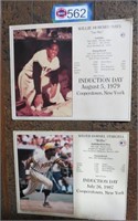MAYS & STARGELL INDUCTION CERT. HALL OF FAME