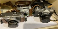 Vintage 35mm cameras - Zenit-B, R I Cohesl,