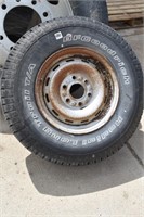 BFGoodrich 245/75R16 Tire on Chev Rim, Loc: *C
