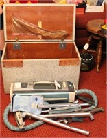 Electrolux vacuum w/accessories & original chest