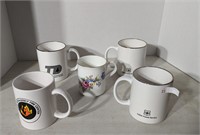 Assortment of Coffee Mugs (Quantity of 5)