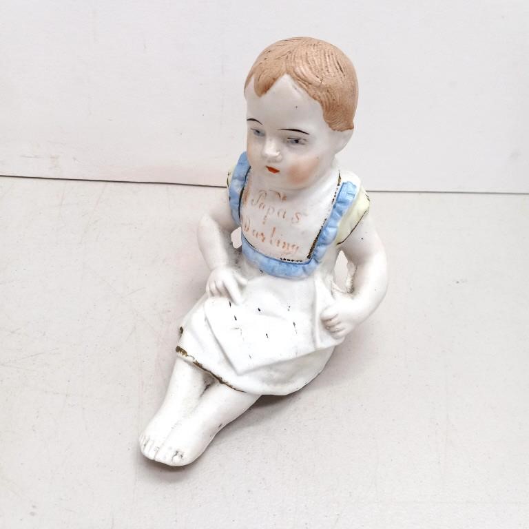 Antique German bisque piano doll 3987