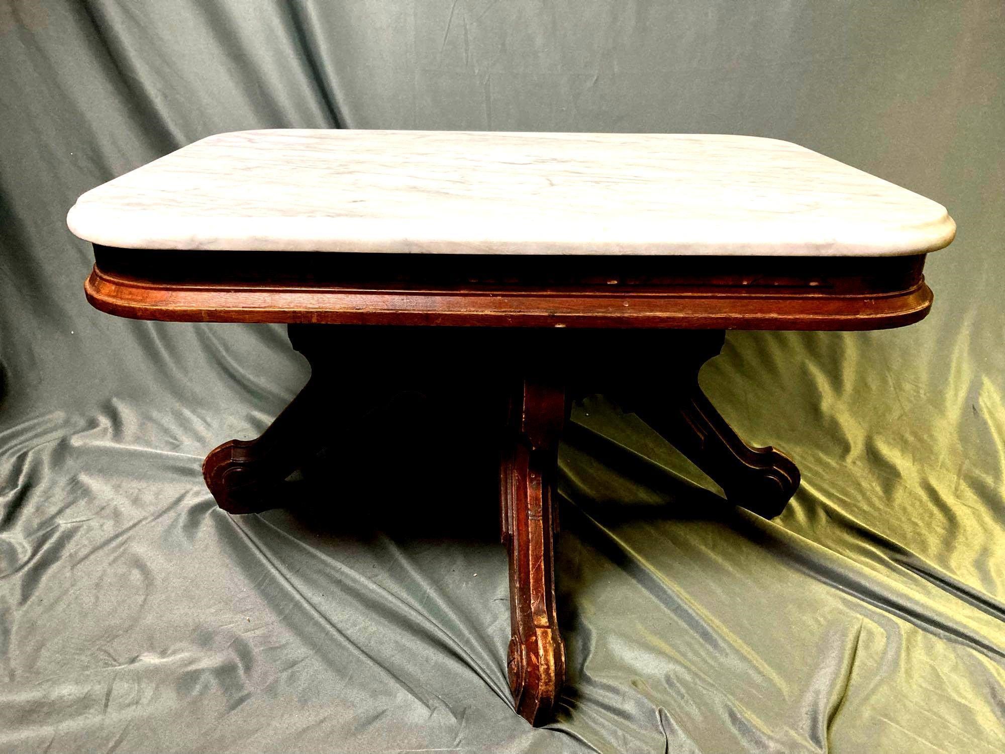 Antique Marble Top Table