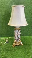 CAPODIMONTE STYLE BEDSIDE LAMP - 50CM