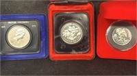 (3) UNC Canada Coins: 1870-1970 Manitoba $1,