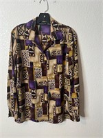 Vintage Impressions All Over Print Button Up Shirt