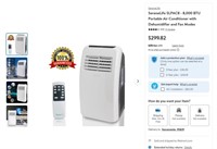 B6192  SereneLife 8000 BTU Portable AC