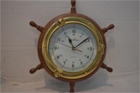 Seth Thomas Nantucket Ship's Wheel Clock. Works