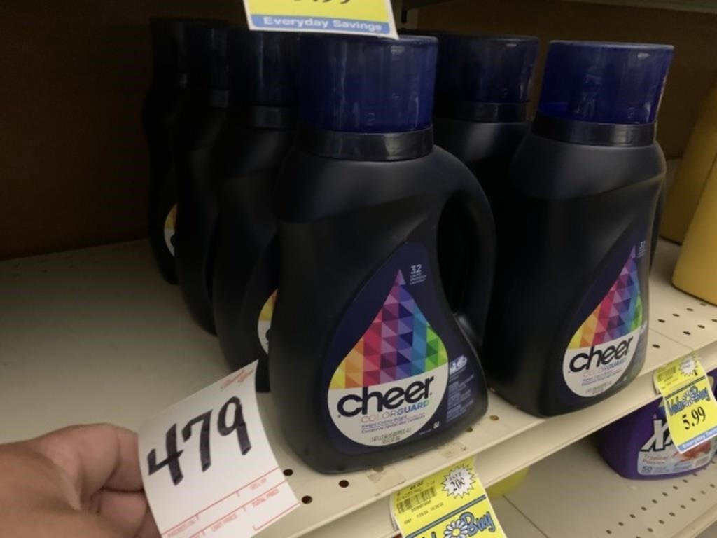 Bottles of Cheer Detergent