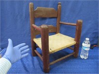 small antique kid's chair - primitive style