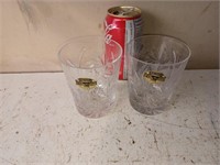 2 Verres en cristal