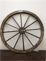 Wooden Wagon Wheel Approx 30in Diameter