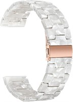 Elegant and Durable 20mm Rose Gold Resin Watchband