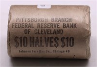 BANK ROLL OF CH BU /GEM 1967 HALF DOLLARS