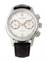 Longines Heritage Silver Dial Auto Ss Watch 41mm